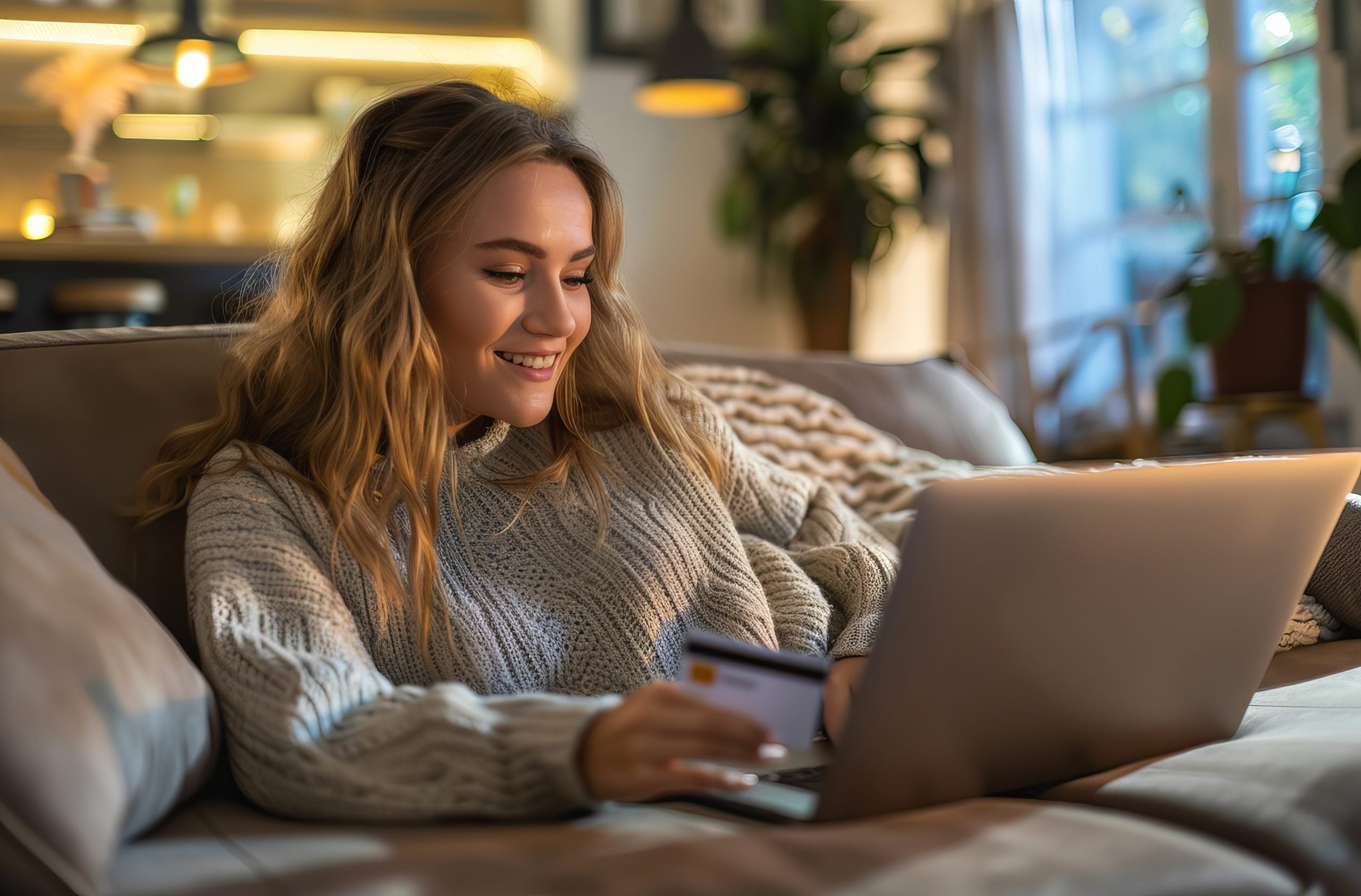 Louisiana borrower applying for an online loan with a laptop
